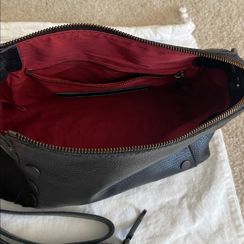 Hammitt medium Bryant bag black leather with bronze rivets. Includes dust bag - Picture 2 of 10